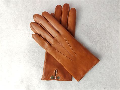 Gants pour homme en cuir et cachemire 